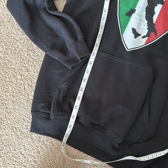 Italia Black Hoodie Size small - Picture 4 of 6